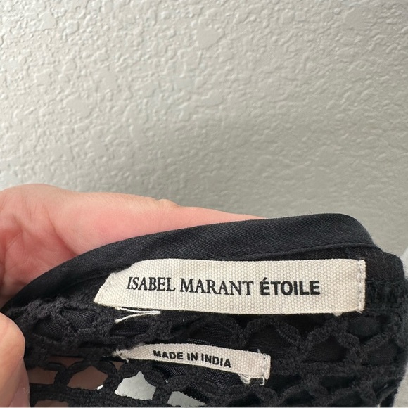 Isabel Marant Etoile Black Button Up Blouse - Picture 8 of 9